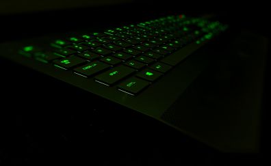 Glowing 3D keyboard