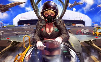 Girl pilot artwork