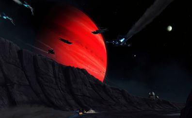 Star Citizen video game, planet, landscape