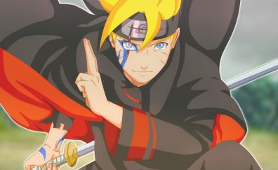 Blonde, anime boy, Boruto Uzumaki