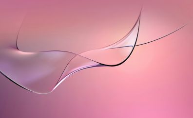 Pink, curves lines, abstract